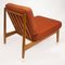Low Swedish Beech Lounge Chair by Folke Ohlsson for Dux, 1960s 2