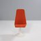 White Dining Table & 5 Orange Viggen Dining Chairs by Borge Johanson, 1960s, Set of 6 4