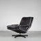 Leather Swivel Lounge Chair, 1970s, Image 3
