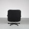 Leather Swivel Lounge Chair, 1970s, Image 8