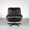 Leather Swivel Lounge Chair, 1970s, Image 2