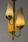 Brass and Glass Chandelier by Gunnel Nyman & Paavo Tynell, Image 4