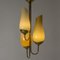 Brass and Glass Chandelier by Gunnel Nyman & Paavo Tynell 2