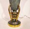 Large Art Deco Lamp with Double Patina by Etling, Image 7