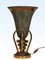 Large Art Deco Lamp with Double Patina by Etling, Image 1