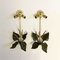 French Brass Foliage and Cattails Sconces in the Style of Maison Charles, 1960s, Set of 2, Image 12