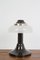 Artisanal Metal & Glass Table Lamp by IDEA Design, 1970s 6