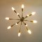 Lámpara de techo de 12 luces de Rupert Nikoll, años 60, Imagen 6