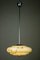 Lampe à Suspension Art Déco avec Abat-Jour en Verre Marbre, 1930s ou 1940s 4