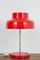 Very Large Mid-Century Red Table Lamp, 1970s, Image 1
