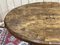 English Pedestal Table in Walnut Veneer, Ebony and Boxwood, Late 1800s 11