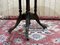 English Pedestal Table in Walnut Veneer, Ebony and Boxwood, Late 1800s 5