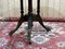 English Pedestal Table in Walnut Veneer, Ebony and Boxwood, Late 1800s, Image 5
