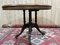 English Pedestal Table in Walnut Veneer, Ebony and Boxwood, Late 1800s, Image 4