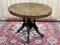 English Pedestal Table in Walnut Veneer, Ebony and Boxwood, Late 1800s 7