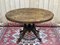 English Pedestal Table in Walnut Veneer, Ebony and Boxwood, Late 1800s 14