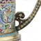Vase à Thé en Laiton Doré et en Émail Massif Imperial du 20ème Siècle, C.1900 7
