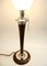 French Art Deco Table Lamp in Oak & Nickel from Mazda, 1920s 9