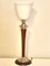 French Art Deco Table Lamp in Oak & Nickel from Mazda, 1920s, Image 5