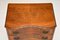 Antique Figured Walnut Side Table with 3 Drawers, Image 7