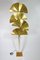 Lámpara de pie Ginkgo de cuatro hojas de Tommaso Barbi, Italy, años 70, Imagen 4