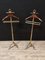 Neoclassical Style Valet Stands in Mahogany and Gold Brass, Set of 2, Image 6