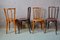 Chaises en Bois Courbé, 1920s, Set de 4 2