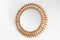 Round Rattan Mirror, 1950s, Image 5