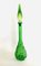 Empoli Green Glass Genie Wine Decanter with Stopper, Italy, 1960s, Image 4