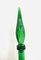 Decanter Genie in vetro attorcigliato verde con tappo di Empoli, Italia, anni '60, Immagine 4