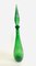 Green Twisted Glass Genie Decanter with Stopper from Empoli, Italy, 1960s 2