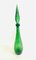 Green Twisted Glass Genie Decanter with Stopper from Empoli, Italy, 1960s 5