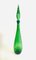 Green Twisted Glass Genie Decanter with Stopper from Empoli, Italy, 1960s 6