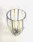 Vintage Handmade Striped Art Crystal Glass Vase, 1970s 5