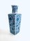 Mid-Century Chinese Blue Illustrated Ceramic Vase Set from O.T.C., 1960s, Set of 2 3