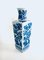 Ensemble de Vases Mid-Century Illustrés Bleus en Céramique de OTC, Chine, 1960s, Set de 2 9