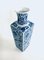 Mid-Century Chinese Blue Illustrated Ceramic Vase Set from O.T.C., 1960s, Set of 2 2