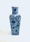 Mid-Century Chinese Blue Illustrated Ceramic Vase Set from O.T.C., 1960s, Set of 2, Image 5