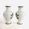 Big Chinese White Flower Illustrated Cloisonné Enamel Vases, 1960s, Set of 2 6