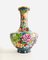 Cloisonné emaillierte chinesische Blumenvasen, 1960er, 2er Set 4
