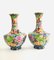 Chinese Flower Illustrated Cloisonné Enamel Vases, 1960s, Set of 2 2