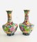 Chinese Flower Illustrated Cloisonné Enamel Vases, 1960s, Set of 2 3