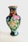 Big Chinese Black Flower Illustrated Cloisonné Enamel Vases, 1960s, Set of 2 9