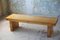 Swedish Modern Brutalist Pine Bench in the Style of Roland Wilhelmsson, 1960s 1