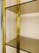Brass and Chrome Etagere by Renato Zevi, 1970s 13