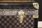 Steamer Trunk with Checkers Pattern from Moynat 12