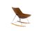 Leather G1 Rocking Chair by Pierre Guariche for Airborne, France 1