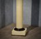 Italienische Art Deco Stehlampe aus Muranoglas, Messing & Ziegenleder, 1940 10