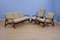 Poltrone e divano a 3 posti in teak di De Ster Gelderland, Paesi Bassi, anni '60, set di 2, Immagine 1