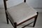Sedie da pranzo Mid-Century moderne in solido Wengé, set di 4, Immagine 8